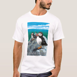 T-shirt Scène de ConnecticutPuffins