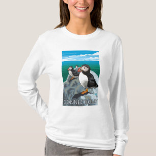 T-shirt Scène de ConnecticutPuffins