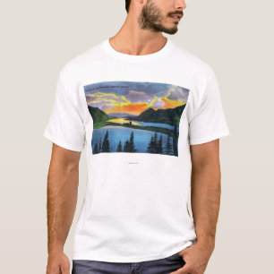 T-shirt Scène de coucher du soleil sur le fleuve Columbia