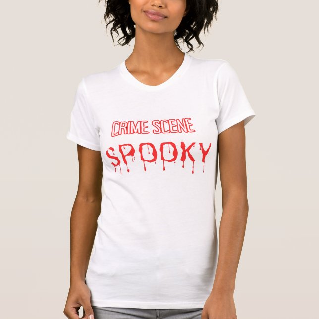 T-shirt Scène de crime à halloween... (Devant)