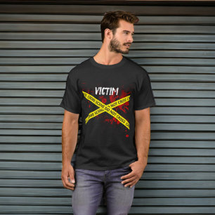 T-shirt Scène de crime de police Bande Meurtre Mystère vic