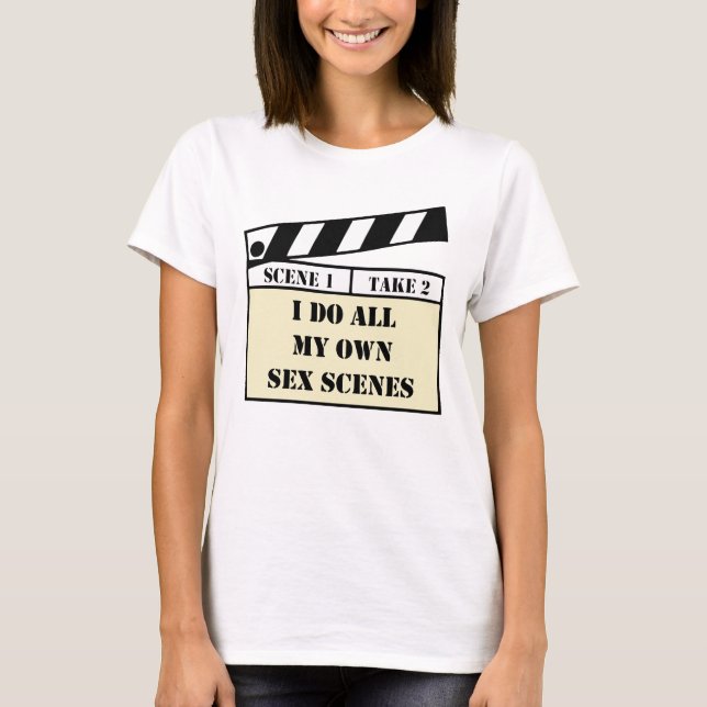 T-shirt Scène de film blanc (Devant)