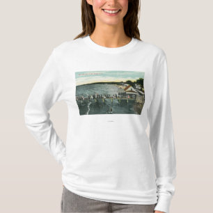 T-shirt Scène de jetée et de lac de brise marine
