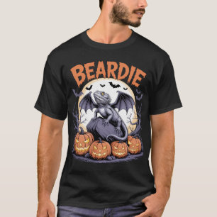 T-shirt Scène de la lune d'Halloween à Beardie