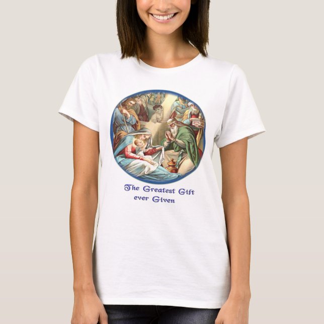 T-shirt Scène de la Nativité (Devant)