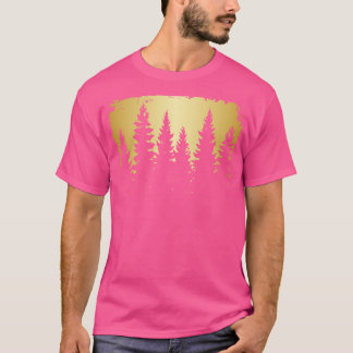 T-shirt Scène de la nature dorée