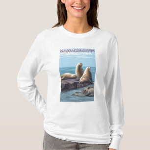 T-shirt Scène de lions de MassachusettsSea