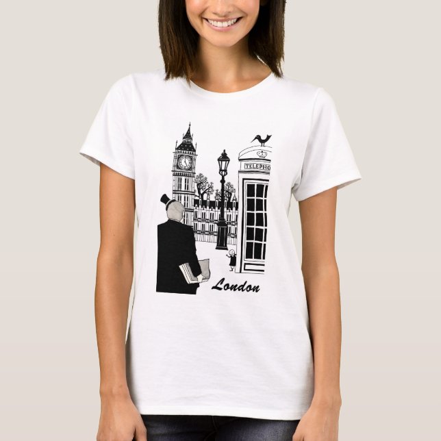 T-shirt Scène de Londres (Devant)
