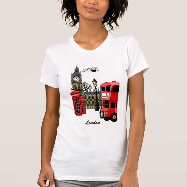 T-shirt Scène de Londres (Devant)