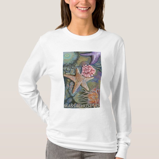 T-shirt Scène de MassachusettsTidepool (Devant)