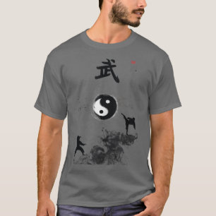 T-shirt Scène de montagne chinoise de kung fu pour les fan