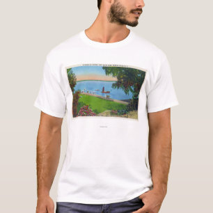 T-shirt Scène de natation au parc d'état de lac Cayuga