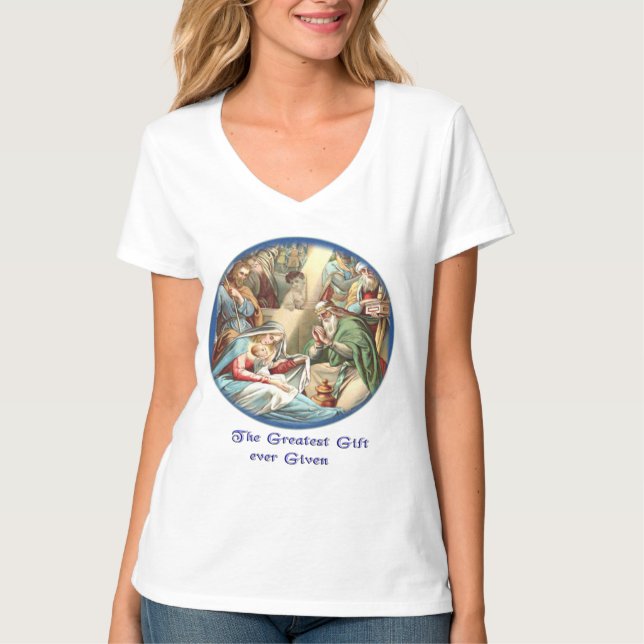 T-Shirt scène de Nativité (Devant)
