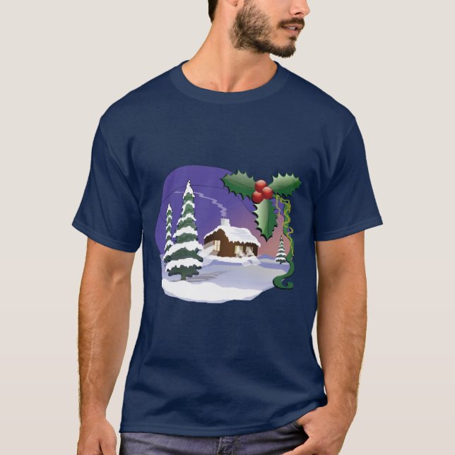 T-shirt Scène de Noël (Devant)