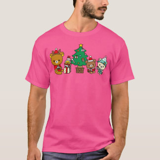 T-shirt Scène de Noël inspirée Rilakuma Graphisme