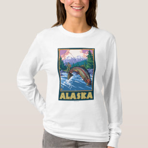 T-shirt Scène de pêche d'AlaskaFly