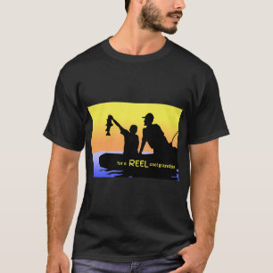 T-shirt Scène de pêche de grand-papa super cool