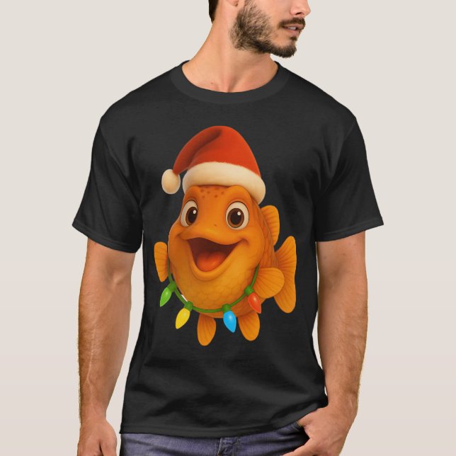 T-shirt Scène de pêche sereine du matin (Devant)