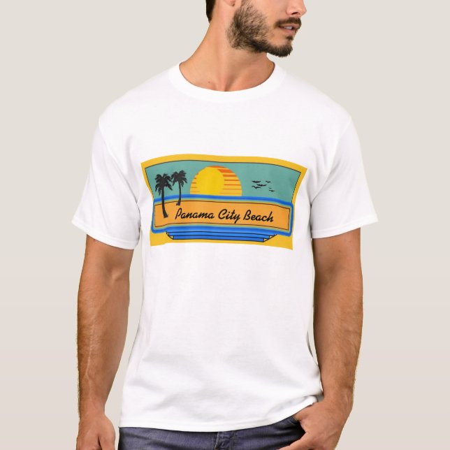 T-shirt Scène de plage de Panamá City (Devant)