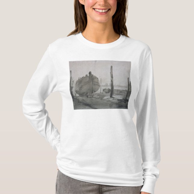 T-shirt Scène de rivière de John Constable | avec le (Devant)