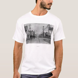 T-shirt Scène de rue dans Valdez, photographie de l'Alask