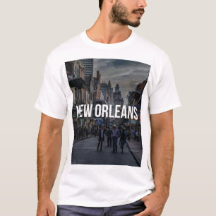 T-shirt Scène de rue de la Nouvelle-Orléans impression d'a