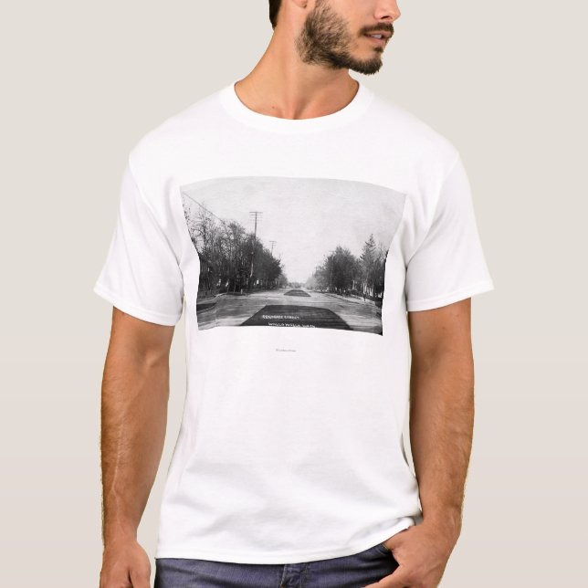 T-shirt Scène de rue de résidence (Devant)