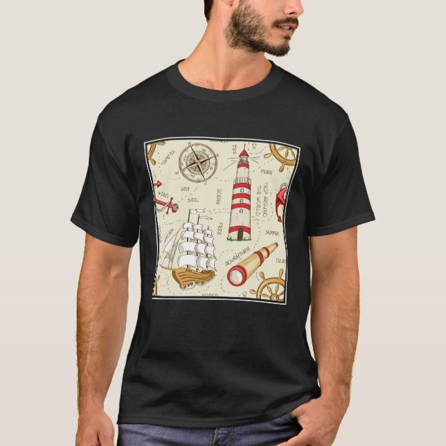 T-shirt Scène d'océan (Devant)