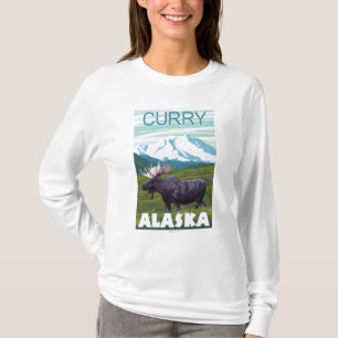T-shirt Scène d'orignaux - cari, Alaska