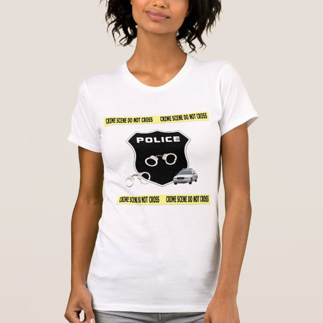 T-shirt Scène du crime de police (Devant)