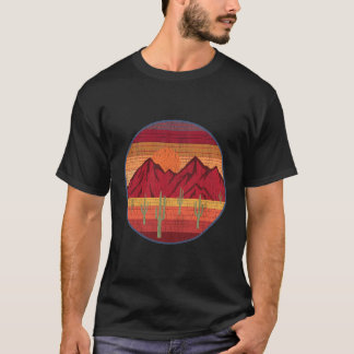 T-shirt Scène du désert du sud-ouest de la montagne