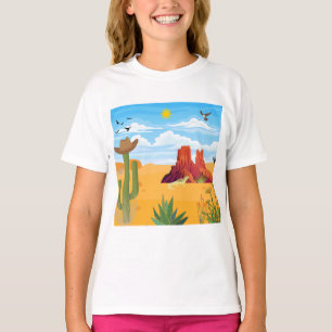 T-shirt Scène du désert sur les autocollants