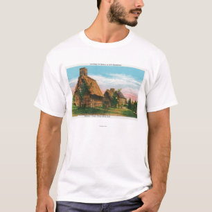T-shirt Scène du village des pionniers en parc de rivièr