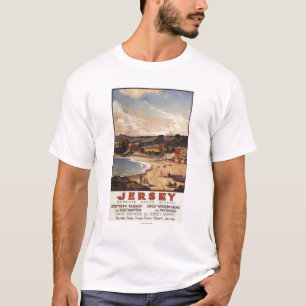 T-shirt Scène ferroviaire du sud/de Great Western plage