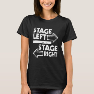 T-shirt Scène gauche scène droite - Acteur Acteur théâtre