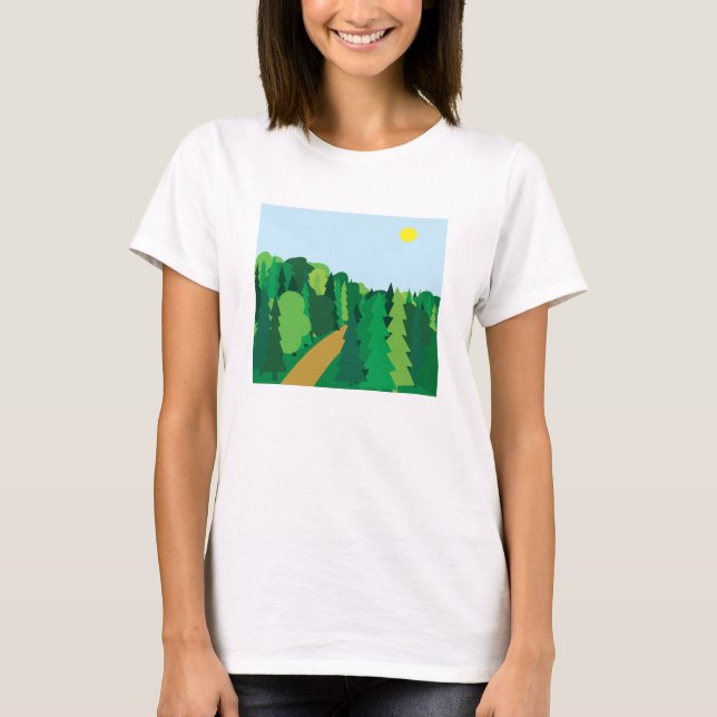T-shirt Scène naturelle (Devant)