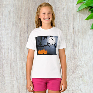 T-shirt Scène nocturne d'Halloween éffrayante