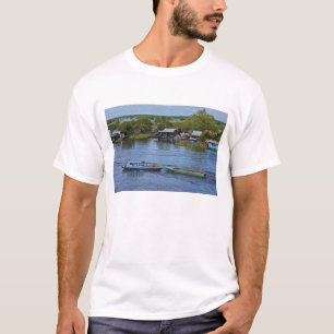 T-shirt Scène rurale, lac Tonle Sap, Siem Reap, Angkor,