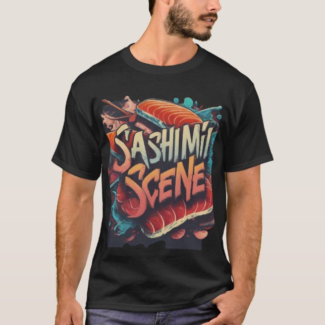 T-shirt Scène Sashimi. (Devant)