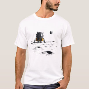 T-shirt Scène vintage d'atterrissage sur la Lune d'Apollo