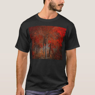 T-shirt Scène vintage de forêt