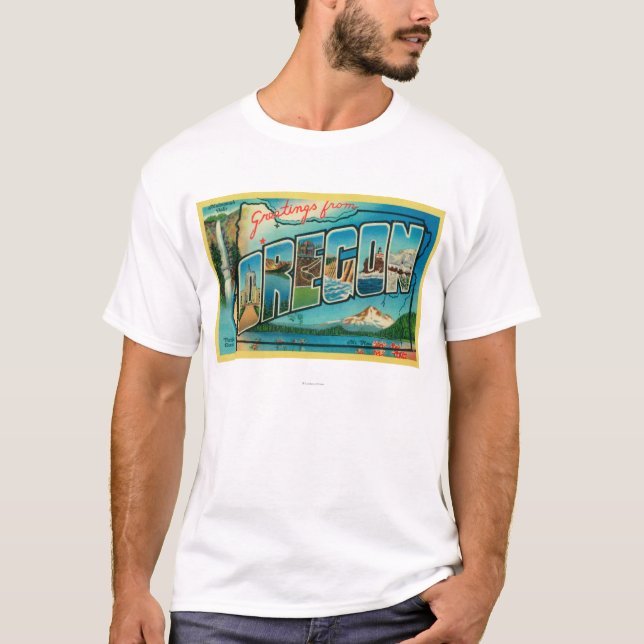 T-shirt Scènes 2 de lettre d'OregonLarge (Devant)
