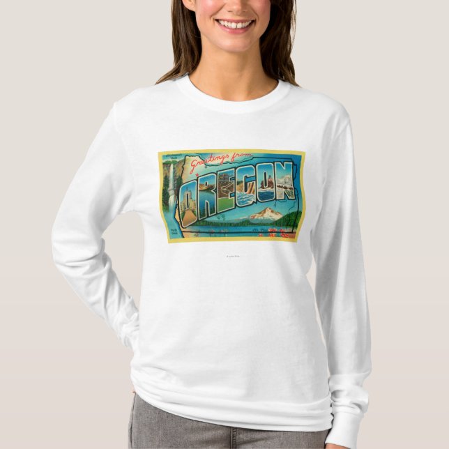 T-shirt Scènes 2 de lettre d'OregonLarge (Devant)