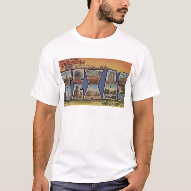 T-shirt Scènes 3 de lettre de TexasLarge (Devant)
