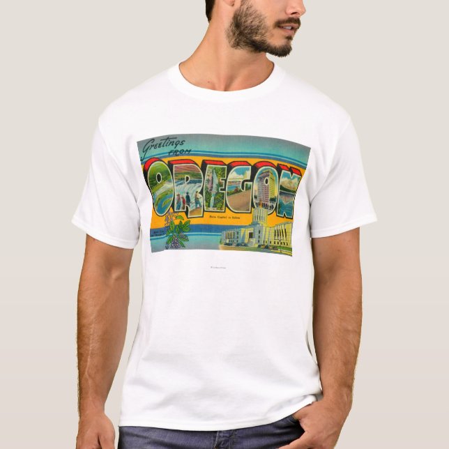 T-shirt Scènes 3 de lettre d'OregonLarge (Devant)