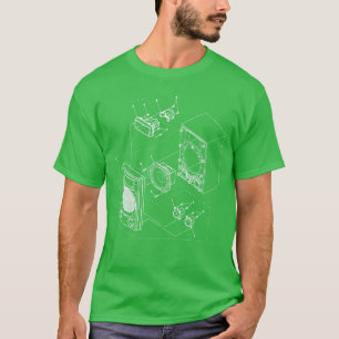 T-shirt Schéma de haut-parleur audio pour le cadeau de l'a