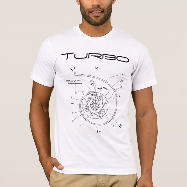 T-shirt Schéma de Turbo (Devant)