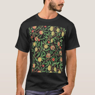 T-shirt Schéma floral de la grenade à fruits William Morri