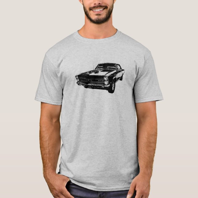 T-shirt Schéma noir de 'T-shirt 65 GTO (Devant)