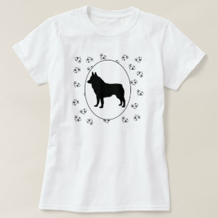 T-shirt Schipperke Coeurs et empreintes digitales